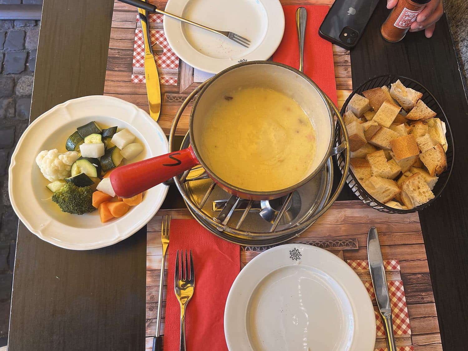 Cheese fondue — Altstadt, Zürich